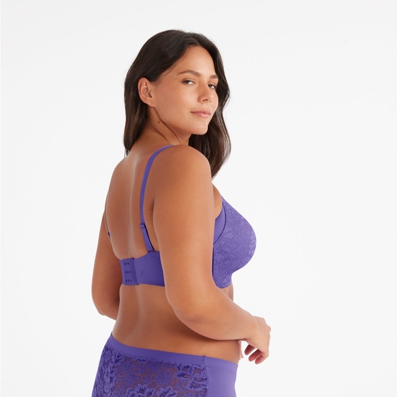 Knix Lace WingWomen Contour Periwinkle size 6 Bra - Picture 2 of 9